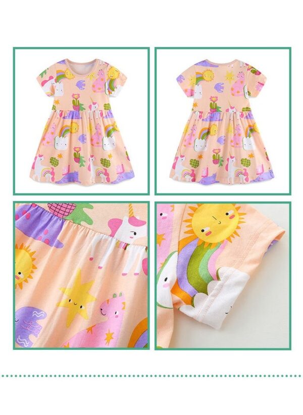 Cartoon animal print princess dress - Image 5